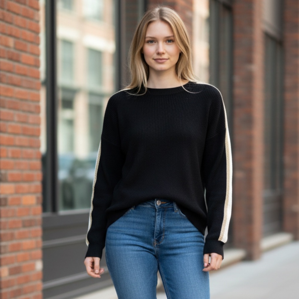 Generation Love Ribbed Cotton Sweater Size S